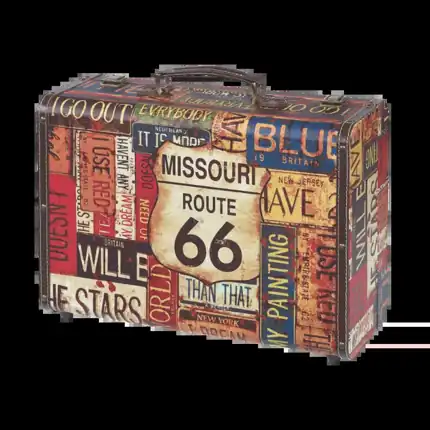 Sibel Route 66 Vintage Hairdressers Equipment Case Bag